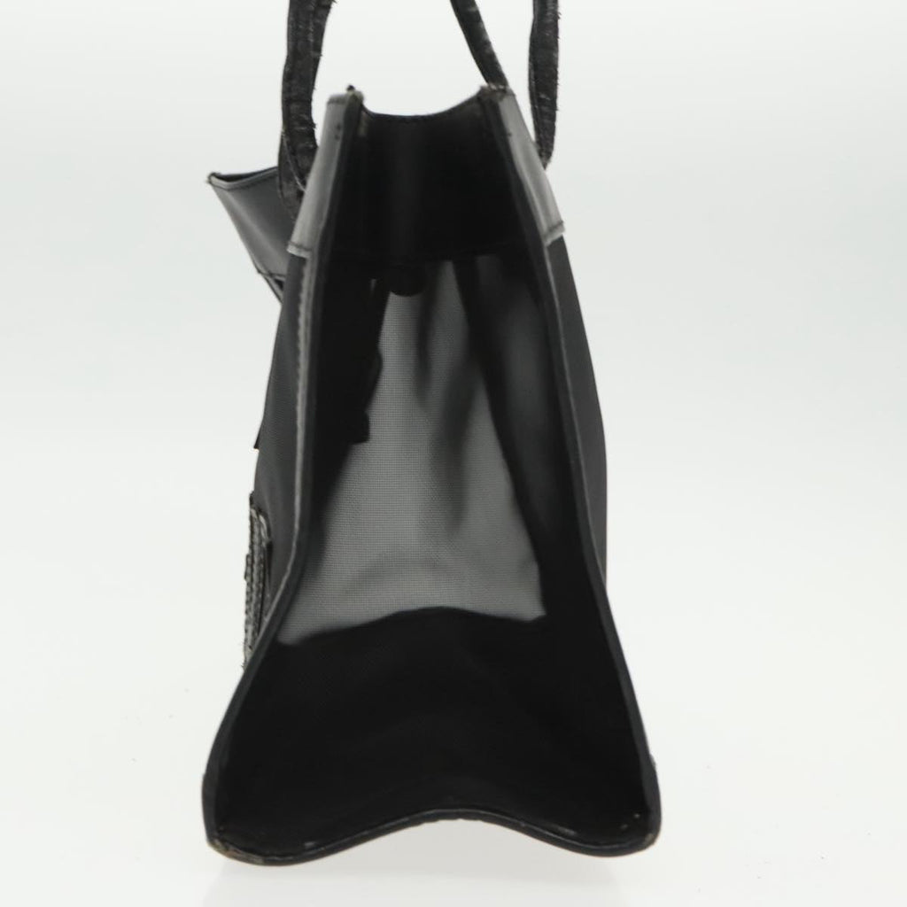 FENDI Mesh Tote Bag Leather Blackep6207