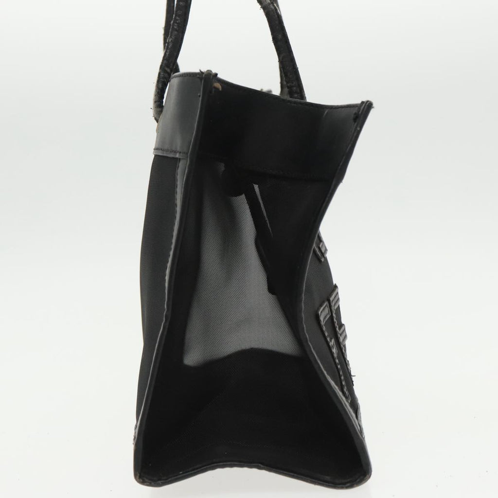 FENDI Mesh Tote Bag Leather Blackep6207