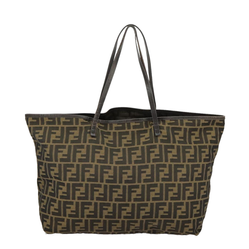FENDI Zucca Canvas Tote Bag Brown Blackep6212