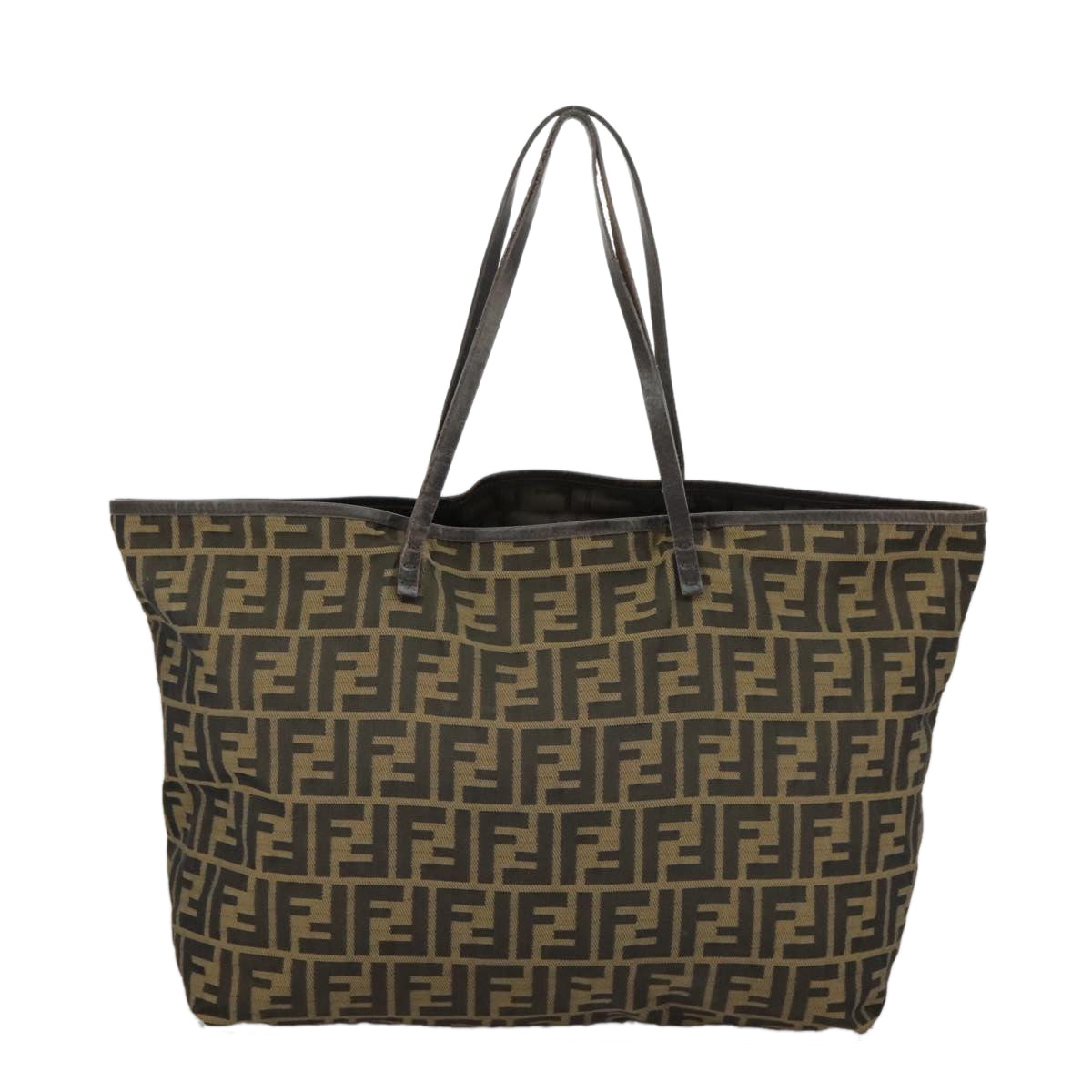 FENDI Zucca Canvas Tote Bag Brown Blackep6212