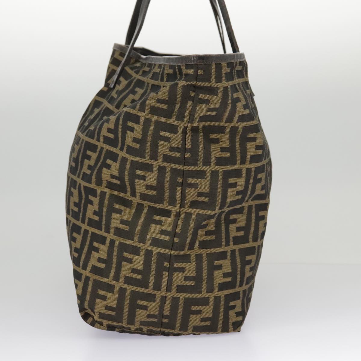 FENDI Zucca Canvas Tote Bag Brown Blackep6212