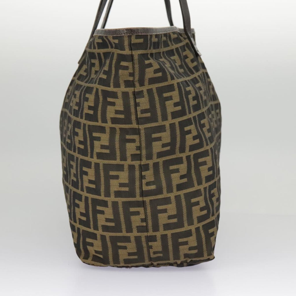 FENDI Zucca Canvas Tote Bag Brown Blackep6212