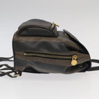 FENDI Pecan Canvas Backpack Brown Black goldep6437