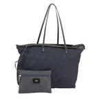 FENDI Zucca Canvas Tote Bag Gold Navyep6478