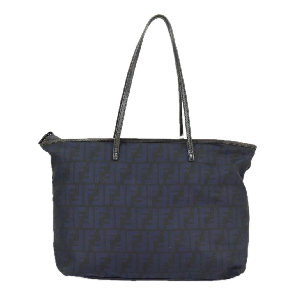 FENDI Zucca Canvas Tote Bag Gold Navyep6478
