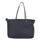 FENDI Zucca Canvas Tote Bag Gold Navyep6478