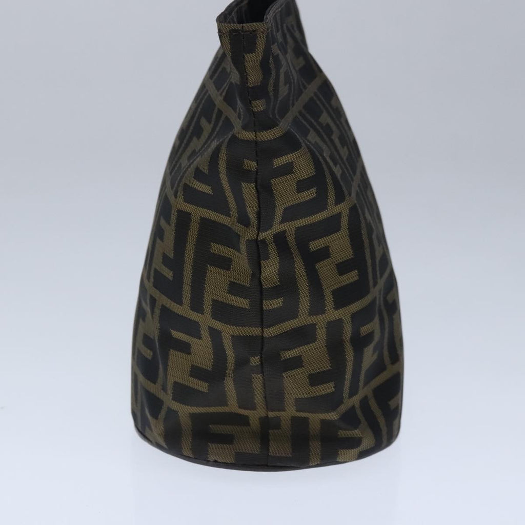 FENDI Zucca Canvas Pouch Brown Blackep6604