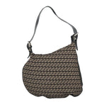 FENDI Zucchino Canvas Shoulder Bag Blackep6606
