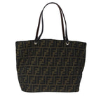 FENDI Zucca Canvas Tote Bag Brown Blackep6620