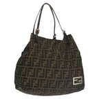 FENDI Zucca Canvas Tote Bag Khakiep6785