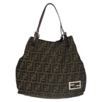 FENDI Zucca Canvas Tote Bag Khakiep6785