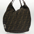 FENDI Zucca Canvas Tote Bag Khakiep6785
