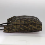 FENDI Zucca Canvas Tote Bag Brown Black Silverep6861