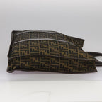 FENDI Zucca Canvas Tote Bag Brown Black Silverep6861