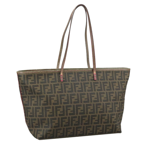 FENDI Zucca Canvas Tote Bag Brown Blackep6901