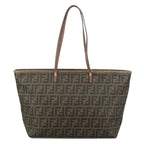 FENDI Zucca Canvas Tote Bag Brown Blackep6901