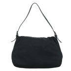 FENDI Mamma Baguette Shoulder Bag Nylon Black Silverep6902