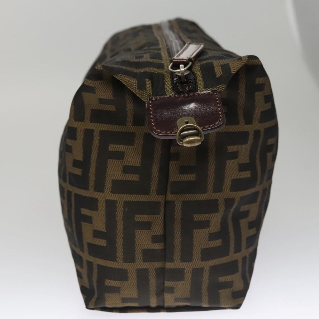 FENDI Zucca Canvas Pouch Brown Blackep7110