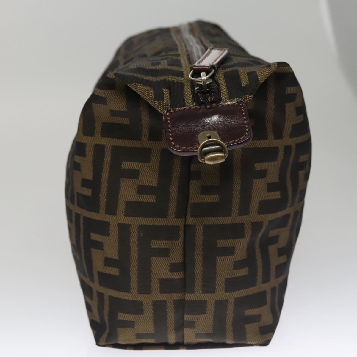 FENDI Zucca Canvas Pouch Brown Blackep7110