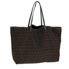 FENDI Zucchino Canvas Tote Bag Brownep7111