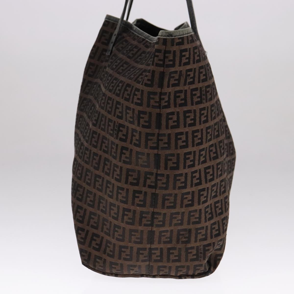 FENDI Zucchino Canvas Tote Bag Brownep7111