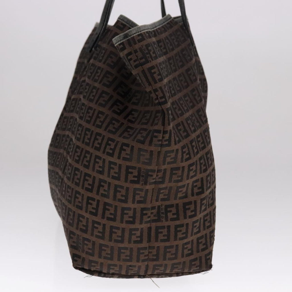 FENDI Zucchino Canvas Tote Bag Brownep7111
