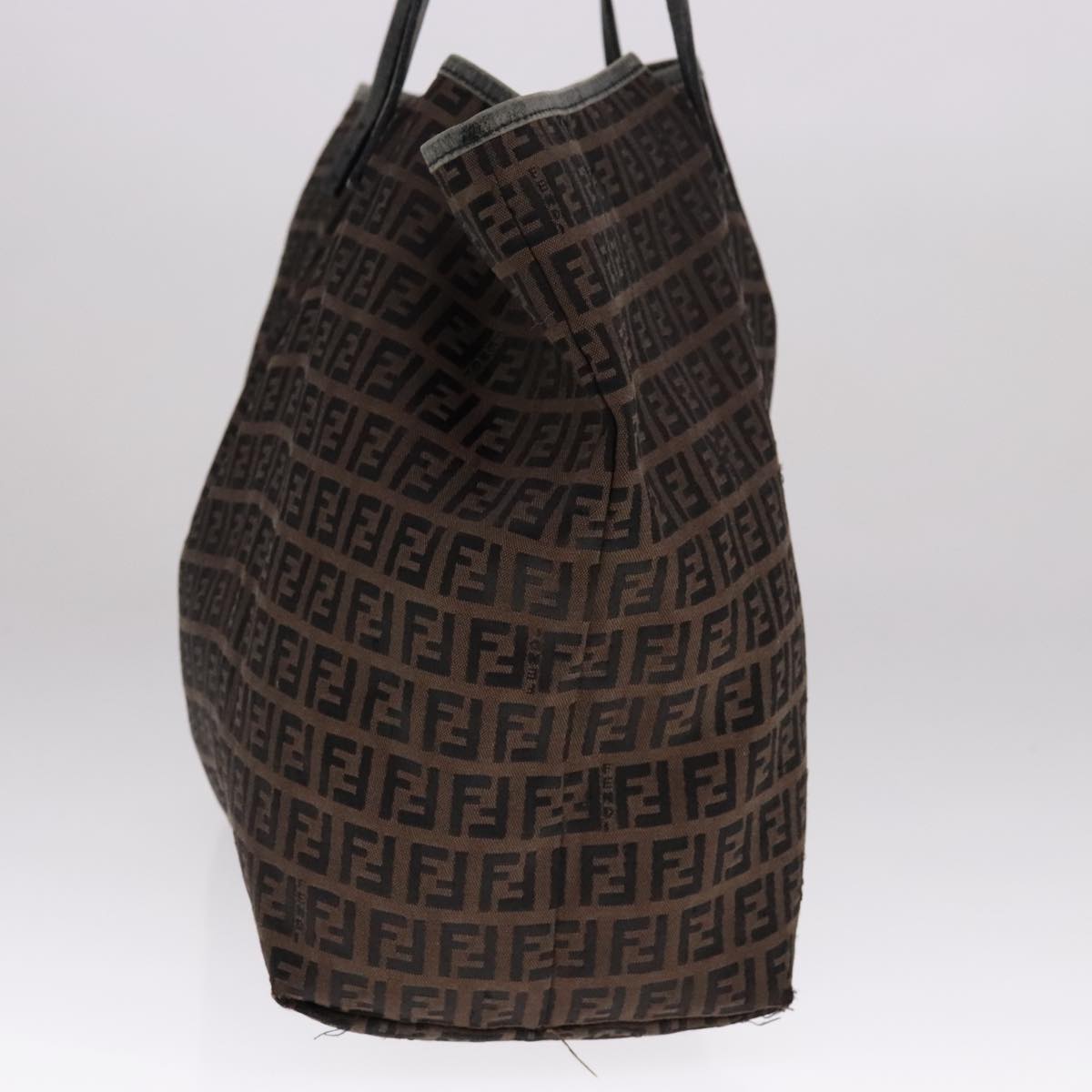FENDI Zucchino Canvas Tote Bag Brownep7111