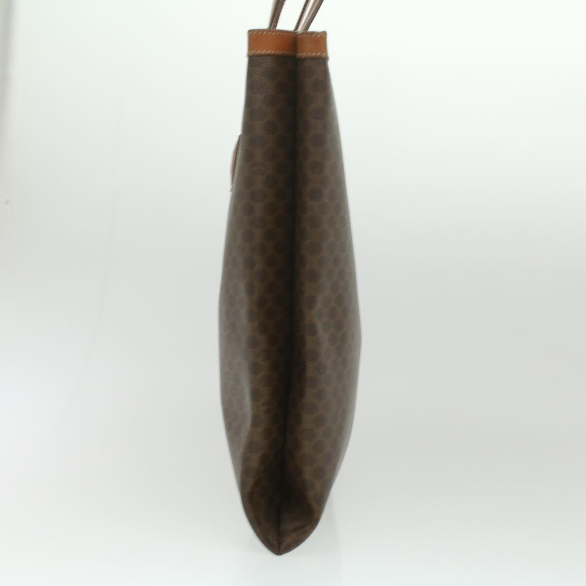 CELINE Macadam Canvas Tote Bag PVC Leather Brown  ep712