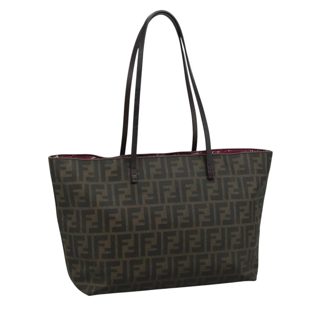 FENDI Zucca Canvas Tote Bag Brown Blackep7127
