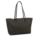 FENDI Zucca Canvas Tote Bag Brown Blackep7127