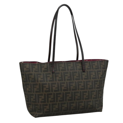 FENDI Zucca Canvas Tote Bag Brown Blackep7127