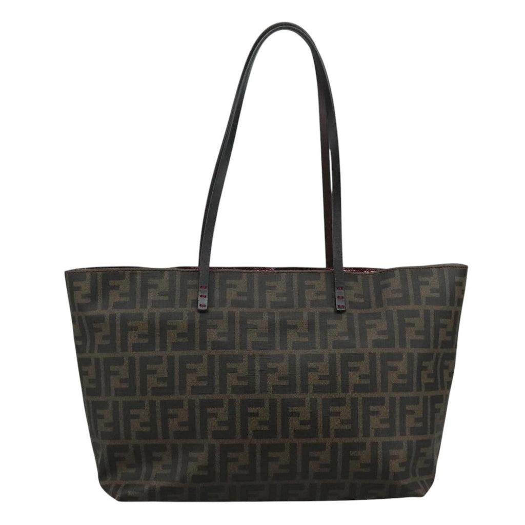 FENDI Zucca Canvas Tote Bag Brown Blackep7127