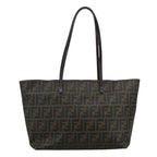 FENDI Zucca Canvas Tote Bag Brown Blackep7127
