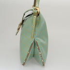 FENDI Zucchino Mamma Baguette Shoulder Bag Coated Canvas Peppermintep7217