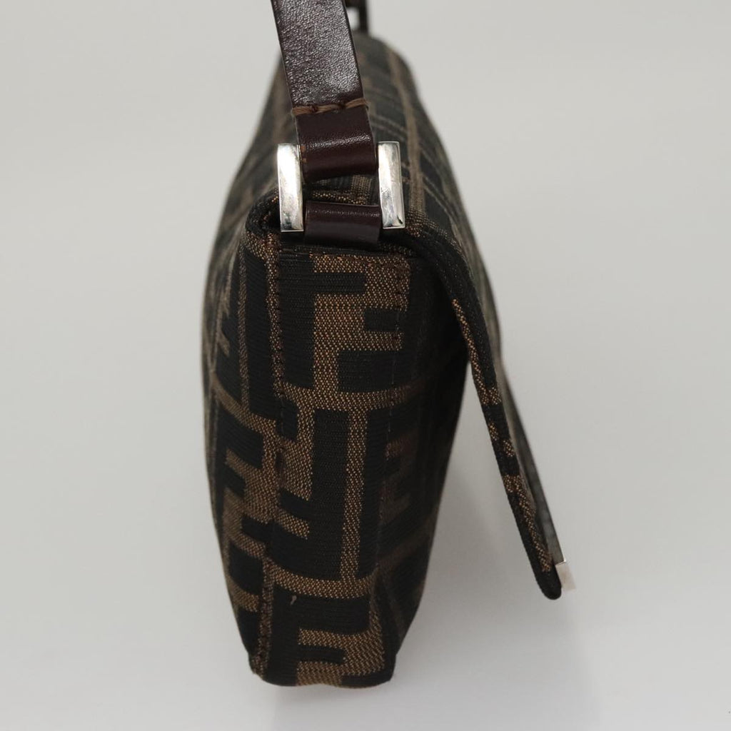 FENDI Zucca Canvas Shoulder Bag Brownep7236
