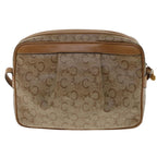 CELINE C Macadam Canvas Shoulder Bag Beige  ep906