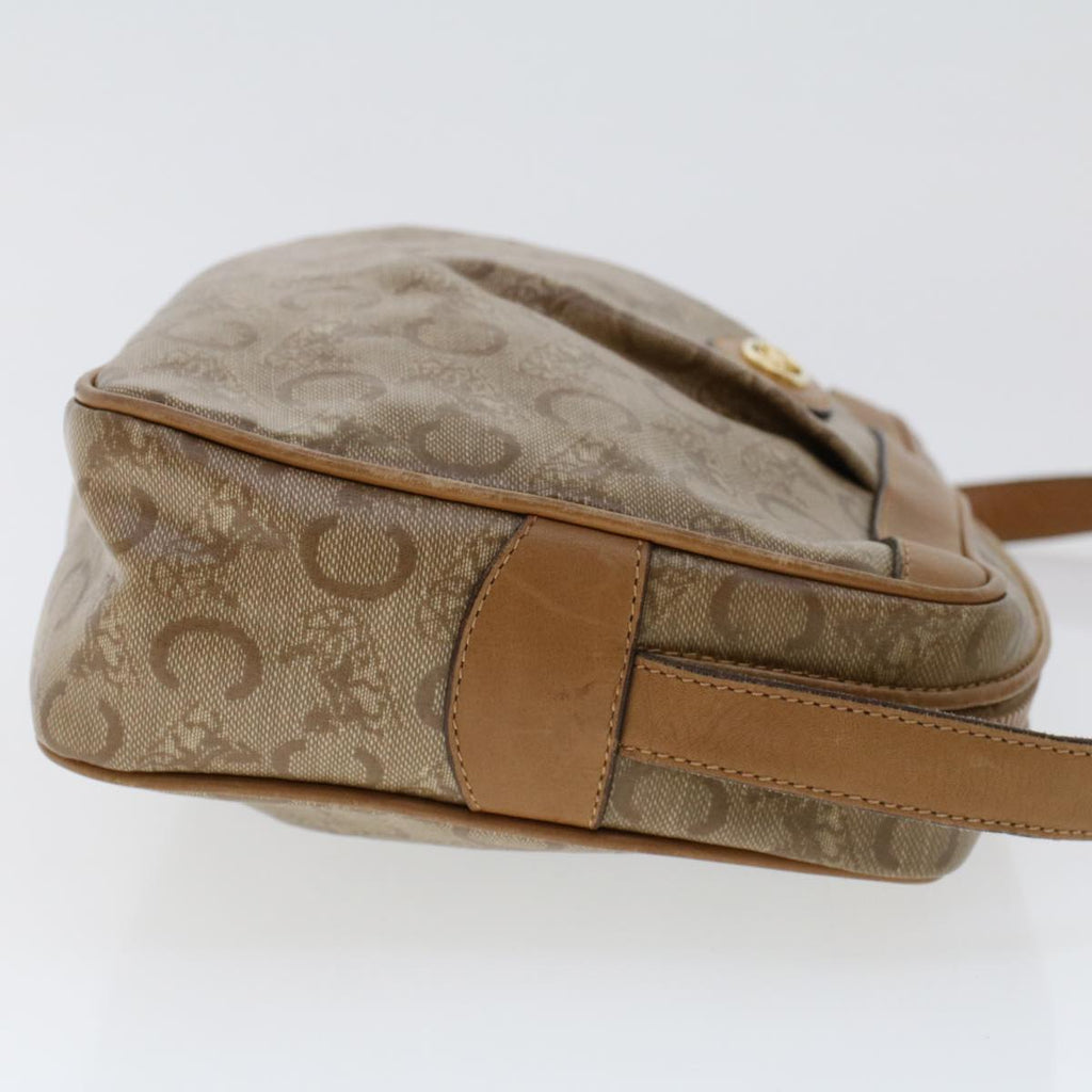 CELINE C Macadam Canvas Shoulder Bag Beige  ep906
