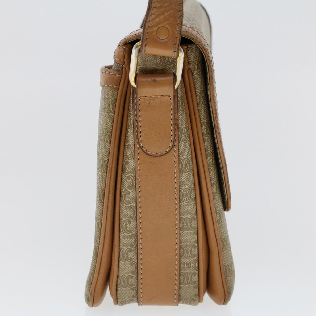CELINE Macadam Canvas Shoulder Bag Beige  ep907