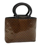 CELINE Macadam Canvas Hand Bag Brown  ep989