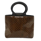 CELINE Macadam Canvas Hand Bag Brown  ep989