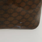 CELINE Macadam Canvas Hand Bag Brown  ep989