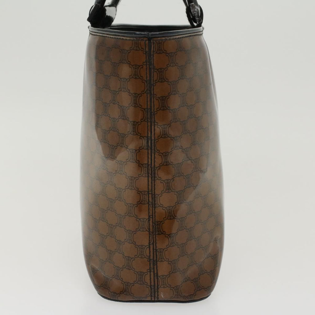 CELINE Macadam Canvas Hand Bag Brown  ep989