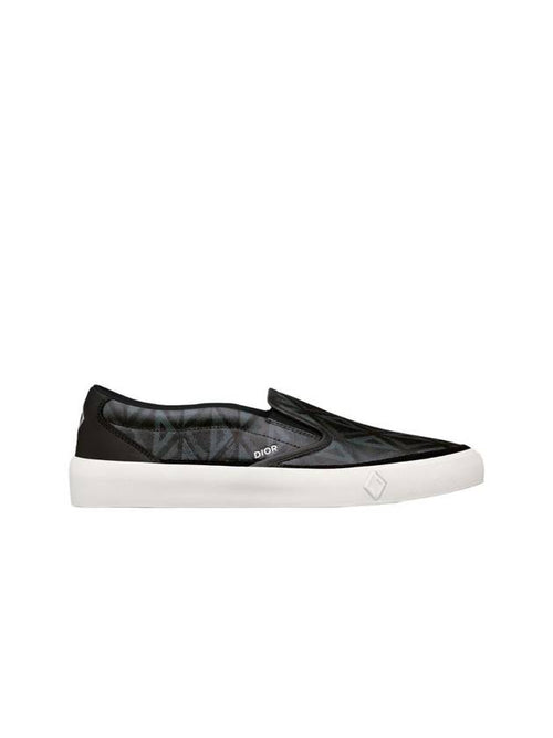 B101 CD Diamond Canvas Smooth Calfskin Sneakers Black Dior