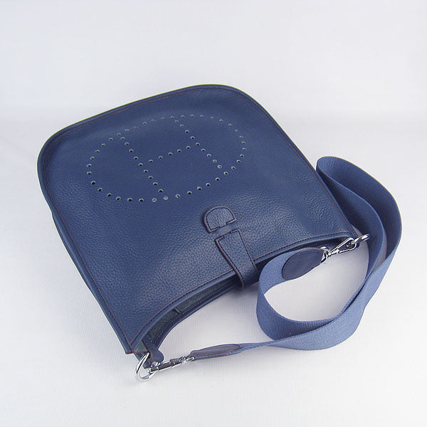 Hermes Evelyne I handbag H6309 dark blue silver