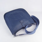Hermes Evelyne I handbag H6309 dark blue silver