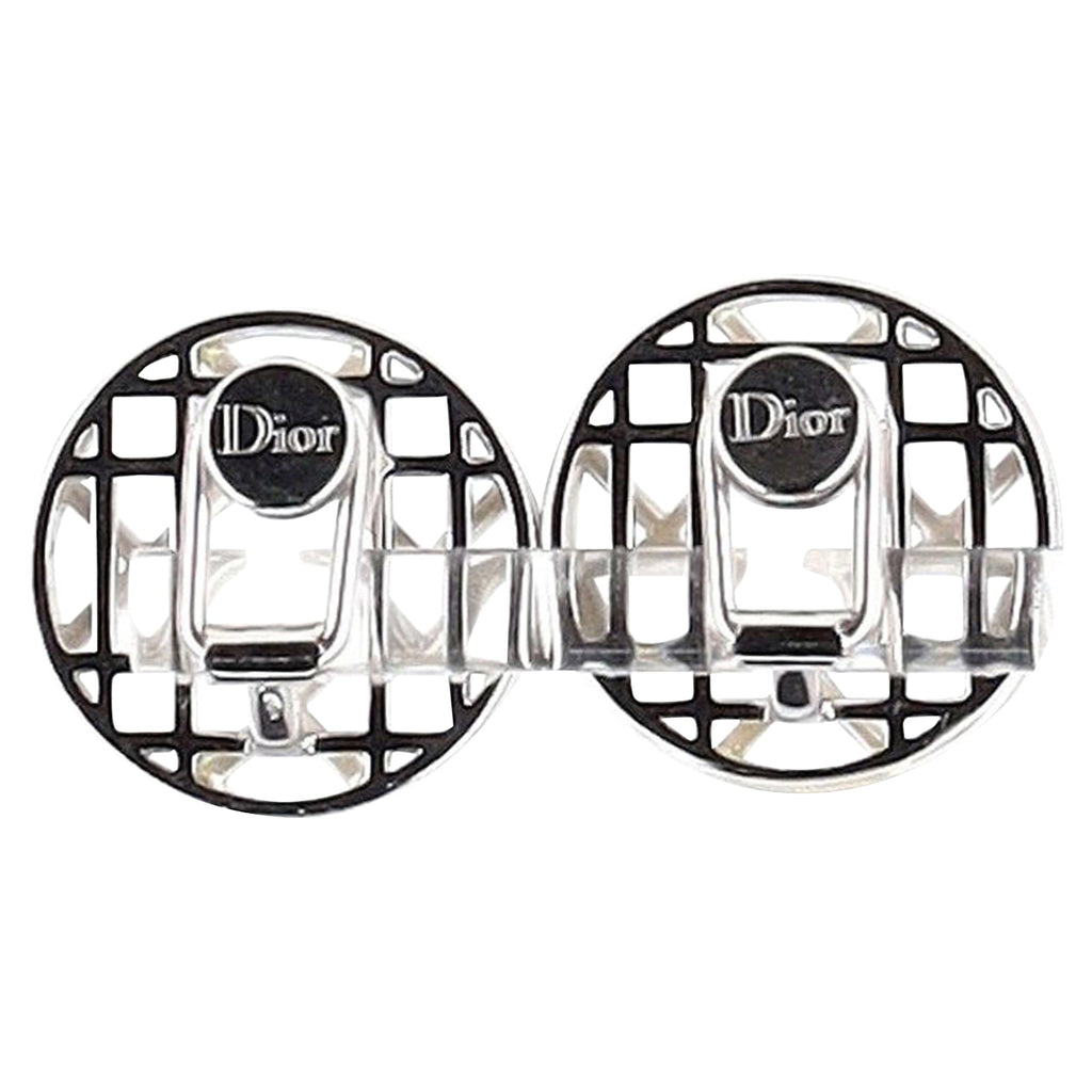 Christian Dior Clip-On Earrings in Sterling Silver