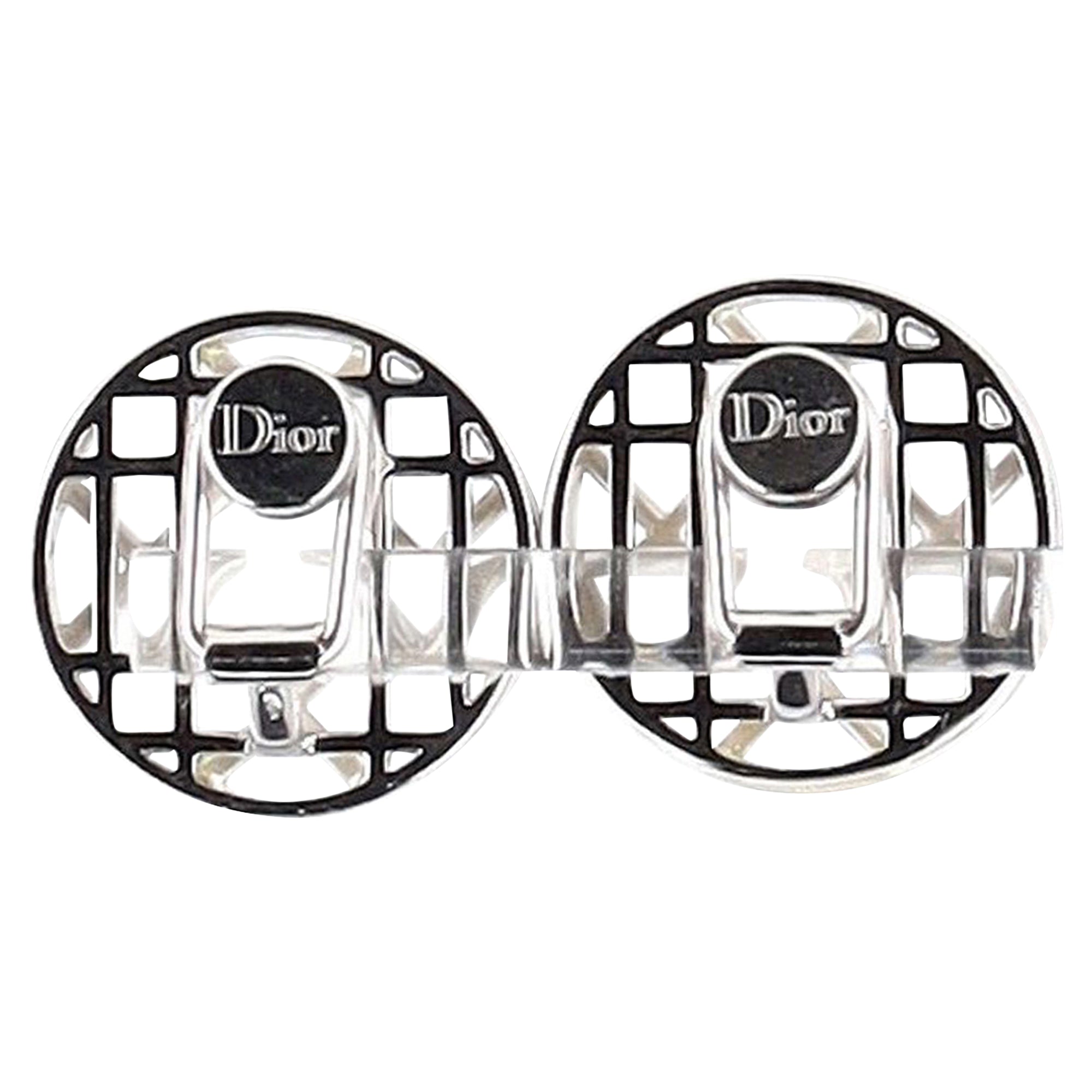 Christian Dior Clip-On Earrings in Sterling Silver