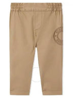 Burberry Burberry Boys Romeo Archive Beige Logo Graphic Cotton Twill Trousers, Size 2Y