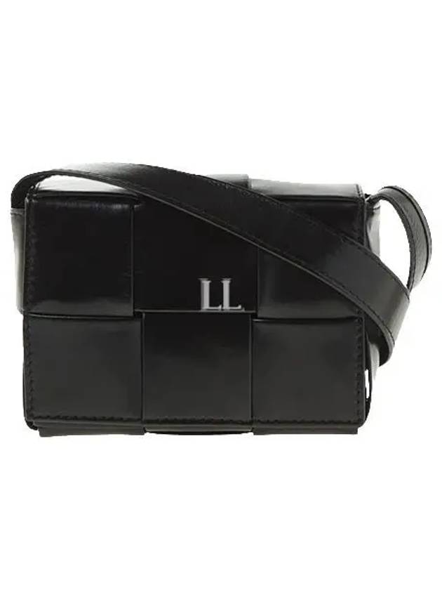 Bottega Veneta Large Intrecciato Cross Bag Black
