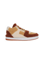 CELINE CT-02 Scratch Shearling Mid Low Top Sneakers